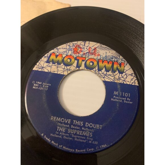Vintage 1966 Motown 45 RPM Vinyl Record The Supremes "You Keep Me Hangin On" & " - Picture 4 of 5
